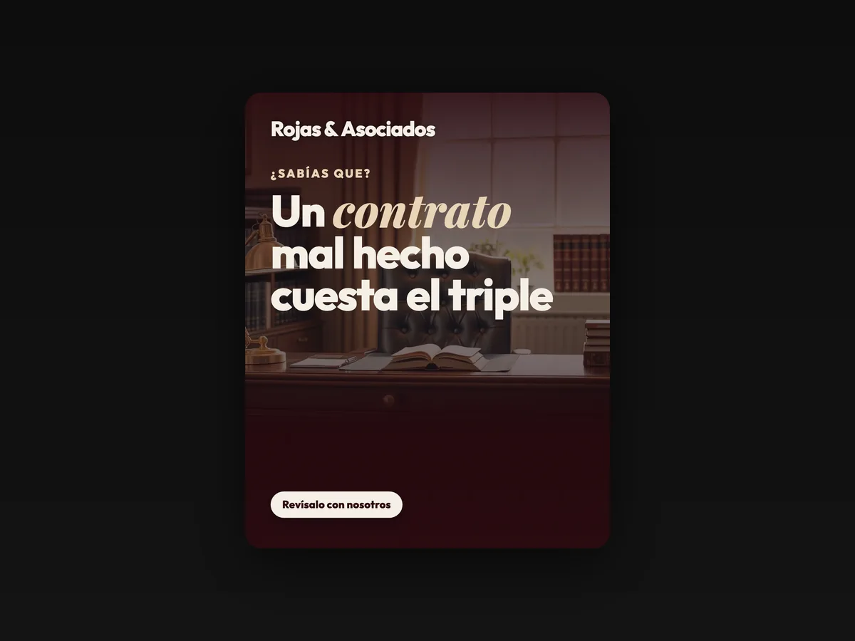 Tus anuncios: ejemplo creado con LaunchBoard