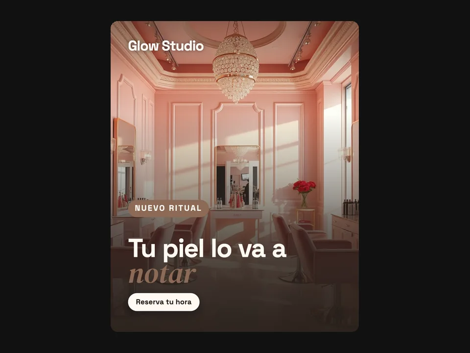 Belleza: ejemplo creado con LaunchBoard