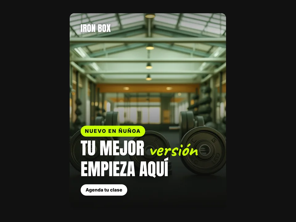 Fitness: ejemplo creado con LaunchBoard